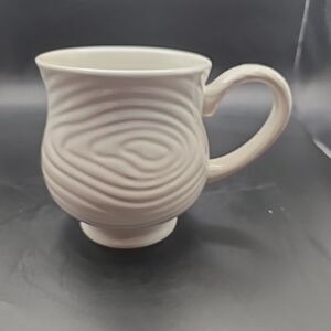 Temptations Tara Woodland Ceramic TREE RING DESIGN Coffee Mug 16 oz